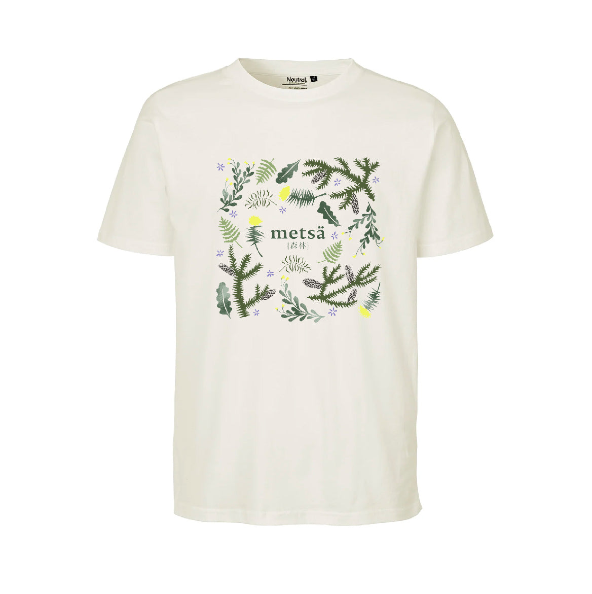 Metsä/Skogen T-shirt flora, natural white