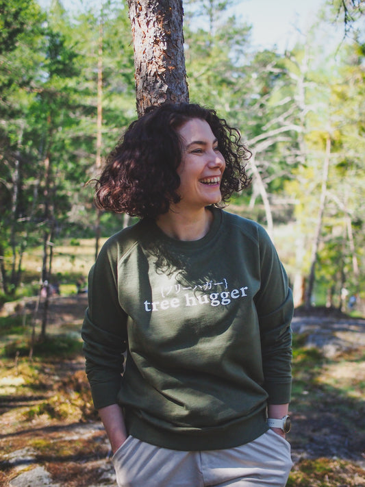 Metsä/Skogen Sweater tree hugger, green