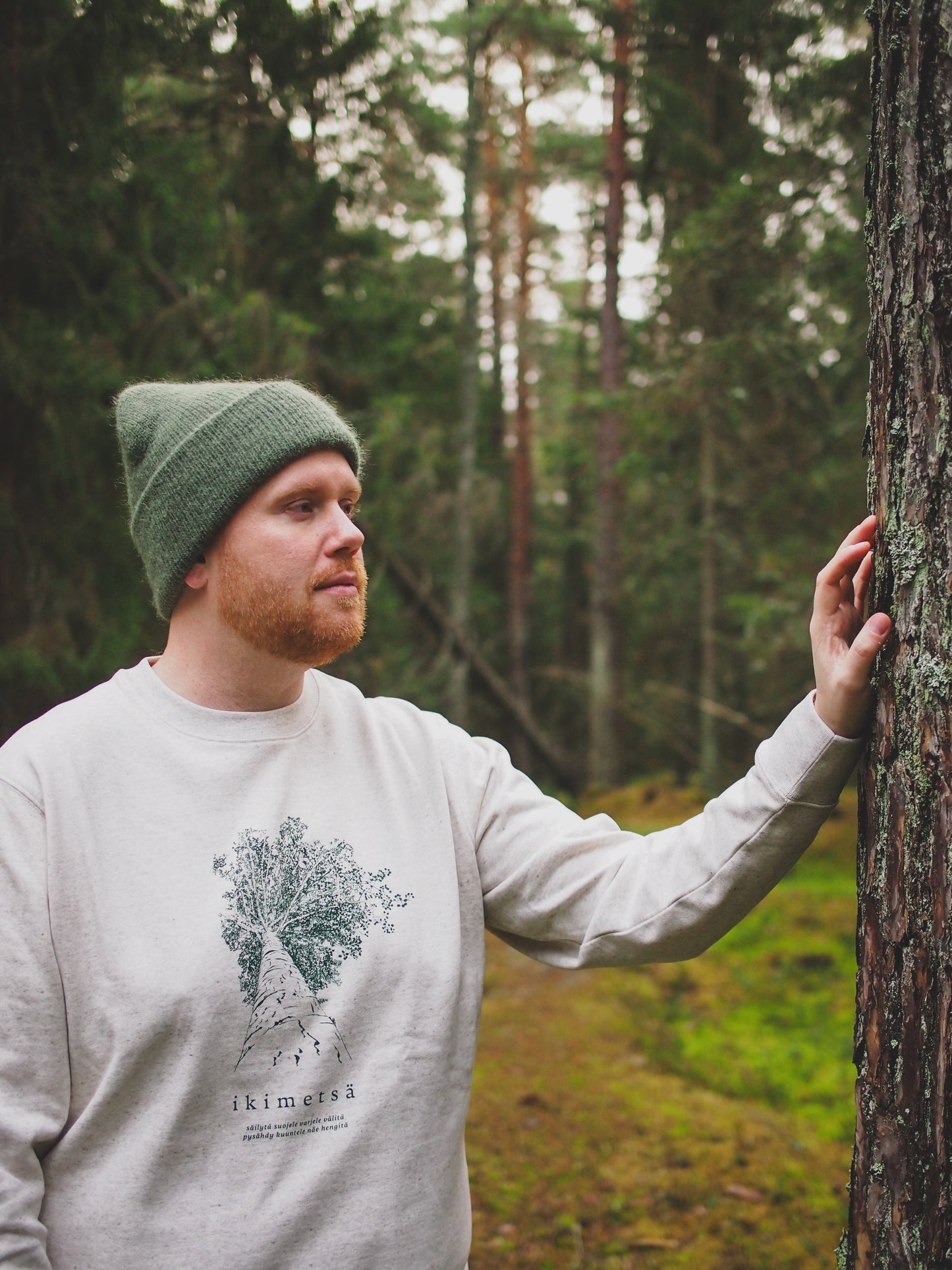 Metsä/Skogen sweatshirt unisex Haapa, eco heather